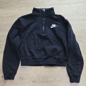 Nike Black Cropped Pullover